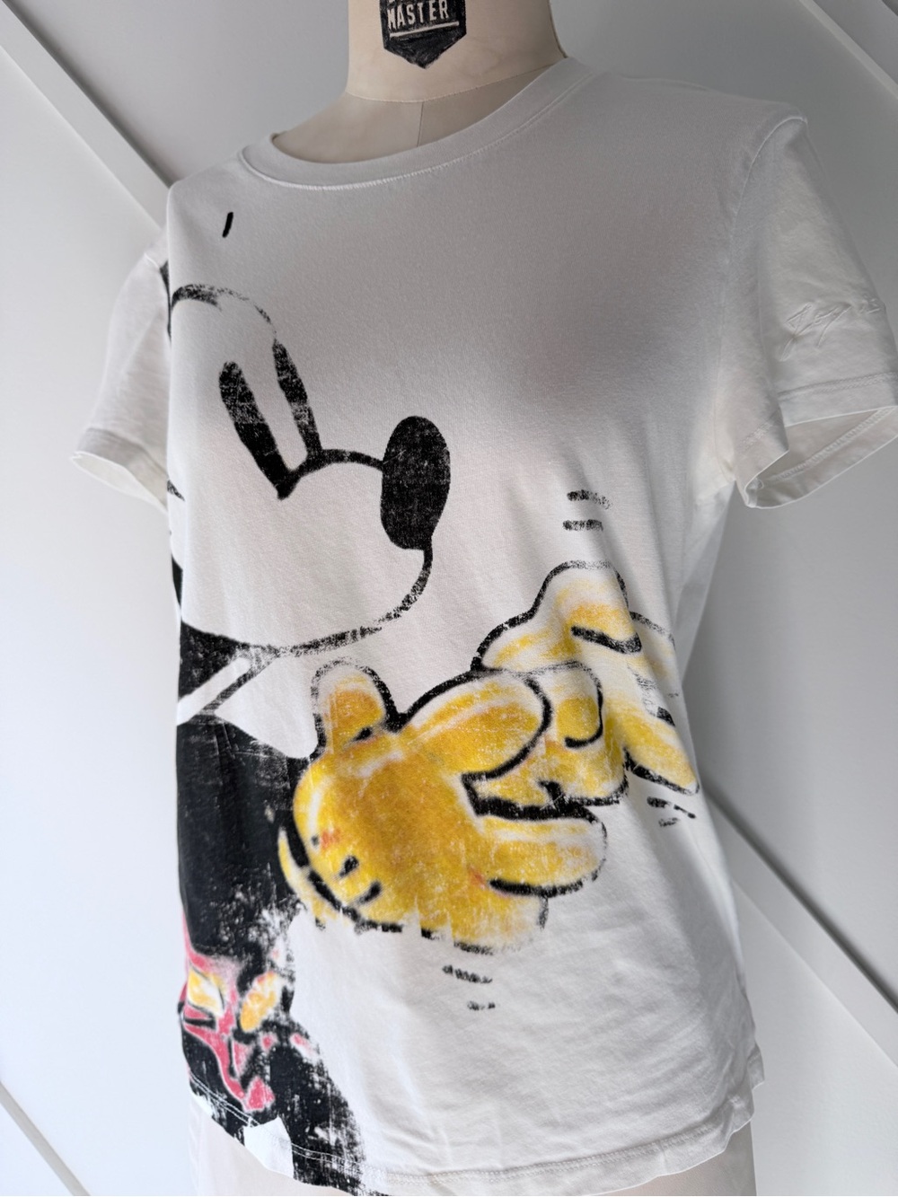 Desigual Disney Mickey Mouse Graphic T Shirt White Pop Art Tee Approx Small - Picture 5 of 14
